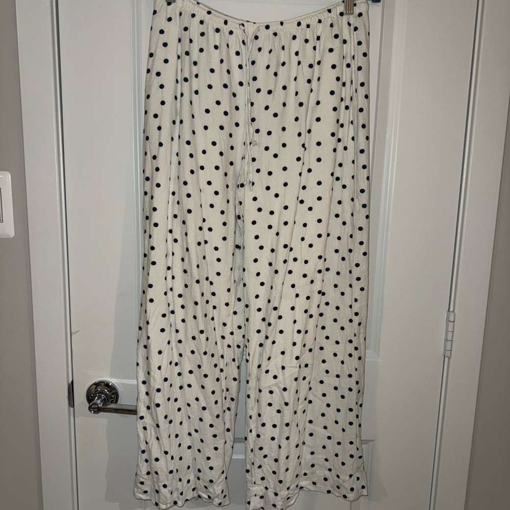 White Polka Dot Pants
